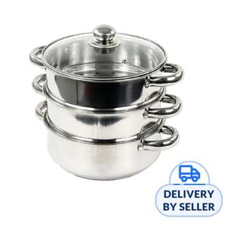 Premier Food Steamer 3-Tier 24cm - Stainless Steel Premier Food Steamer 3-Tier 24cm - Stainless Steel