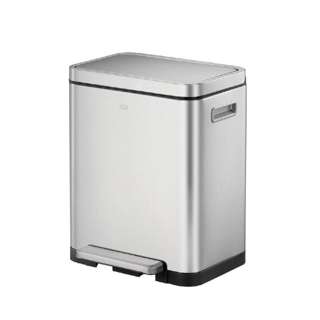 Eko S/S Rectangle Step Bin With Soft Closing Lid , 20L Eko S/S Rectangle Step Bin With Soft Closing Lid , 20L