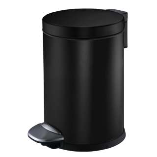 Eko S/S Step Bin With Soft Closing Lid , 20L, Black, Luna
