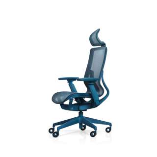novita Home-Office Chair nc01 with Head Rest- Teal Ocean