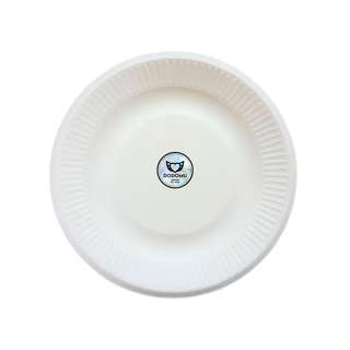 Dodomu Biodegradable 7 inch Paper Plate - White