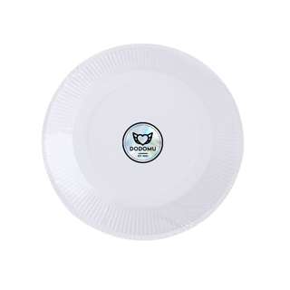 Dodomu Disposable 7 Inch Paper Plates - White