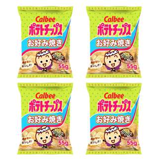 Calbee Okonomiyaki Potato Chips Bundle Of 4 Calbee Okonomiyaki Potato Chips Bundle Of 4