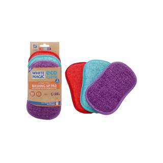 White Magic Anti-Bacterial Washing Up Pad - Rainbow White Magic Anti-Bacterial Washing Up Pad - Rainbow