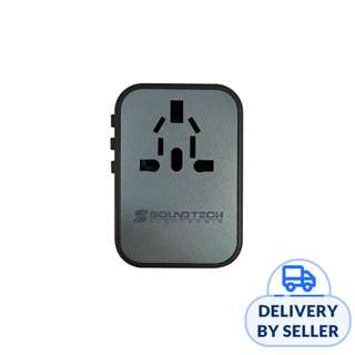 SoundTeoh Travel Adap w 3 USB A + 2 USB C 35.5W Quick Charger