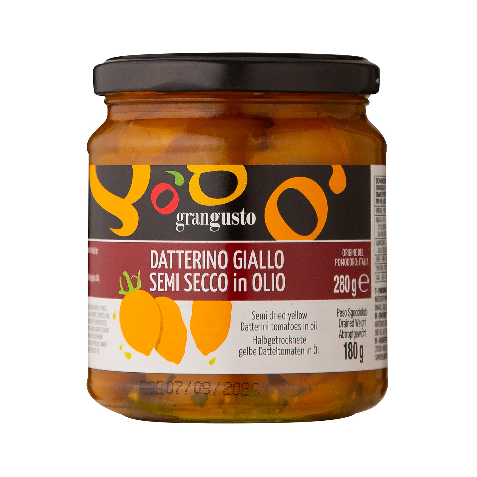 Grangusto Semi Dried Yellow Datterino in Oil | NTUC FairPrice