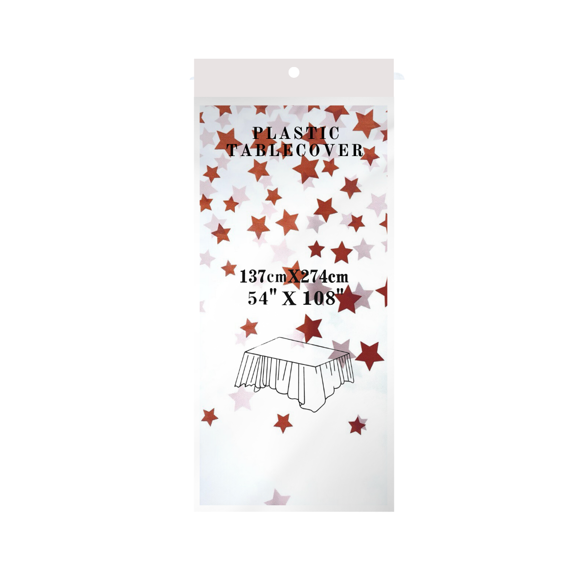 Disposable Tablecloth - Rose Star