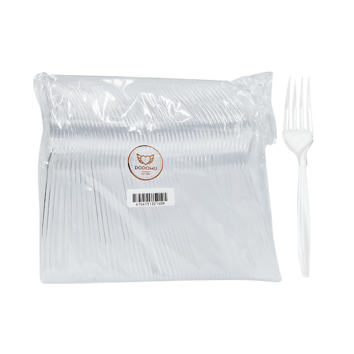 Dodomu Disposable 5 Inch Plastic Fork - White