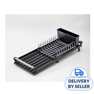 Table Matters DishDolly Extendable Dish Drainer Rack - Black