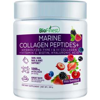 Marine Collagen Peptides Powder 5000mg Skin Vitamin C Berry