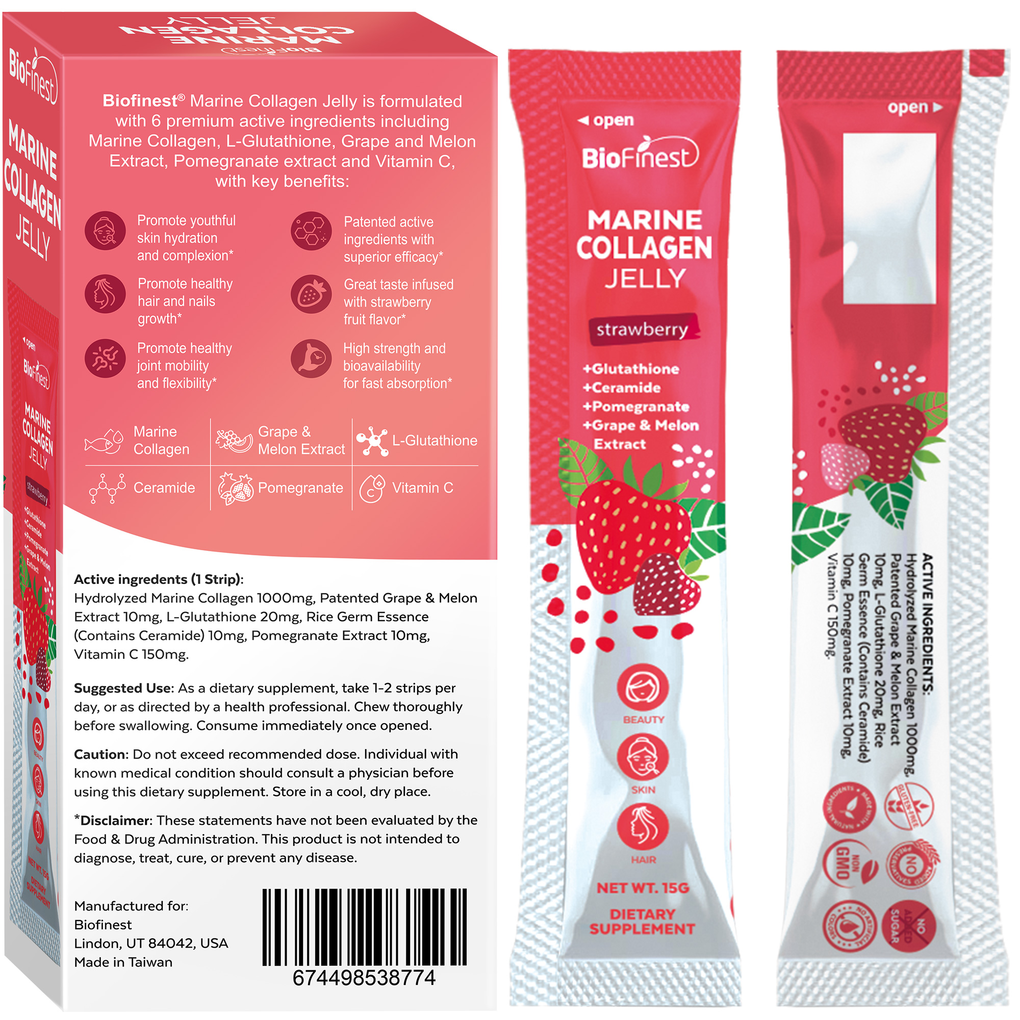 Marine Collagen Jelly Supplement Glutathione Hydration Joint | NTUC  FairPrice