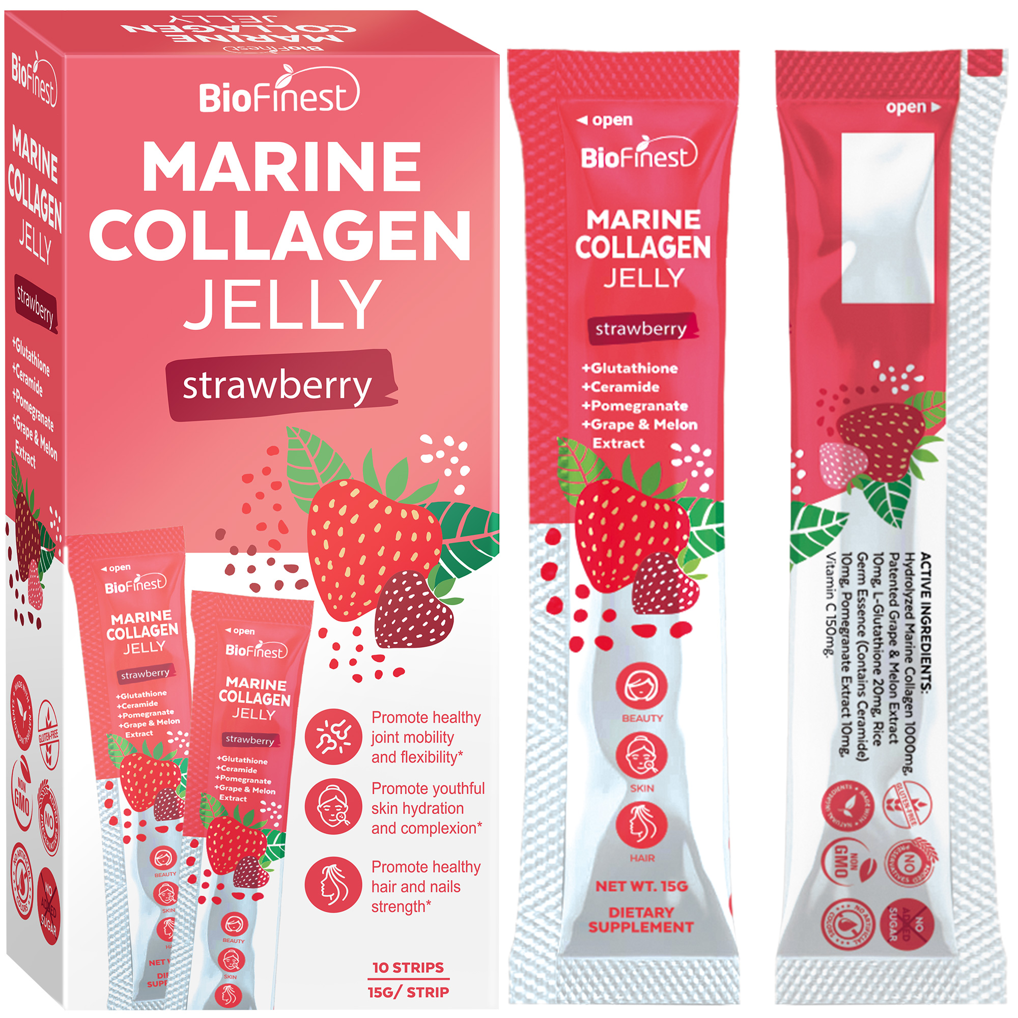 Marine Collagen Jelly Supplement Glutathione Hydration Joint