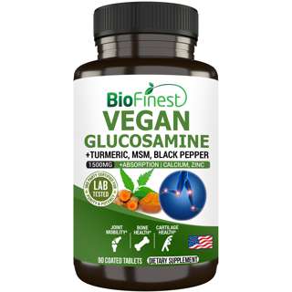 Vegan Glucosamine Joint Support Mobility MSM Calcium Tumeric