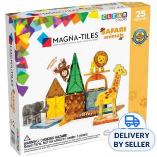 Magna Tiles Safari Animals 25 Piece Building Set