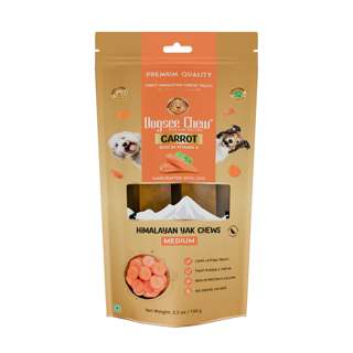 Dogsee Chew Himalayan Yak Cheese Chews - Carrot (Medium)