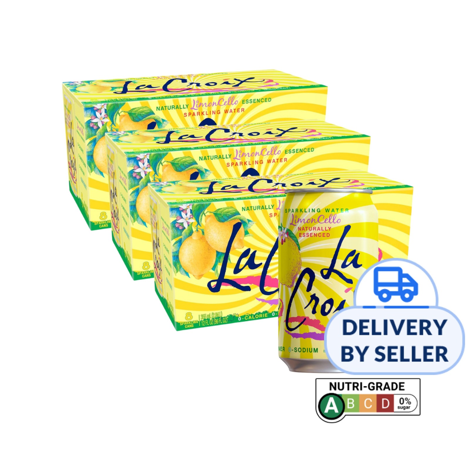 LaCroix Naturally Essenced Sparkling Water - LimonCello