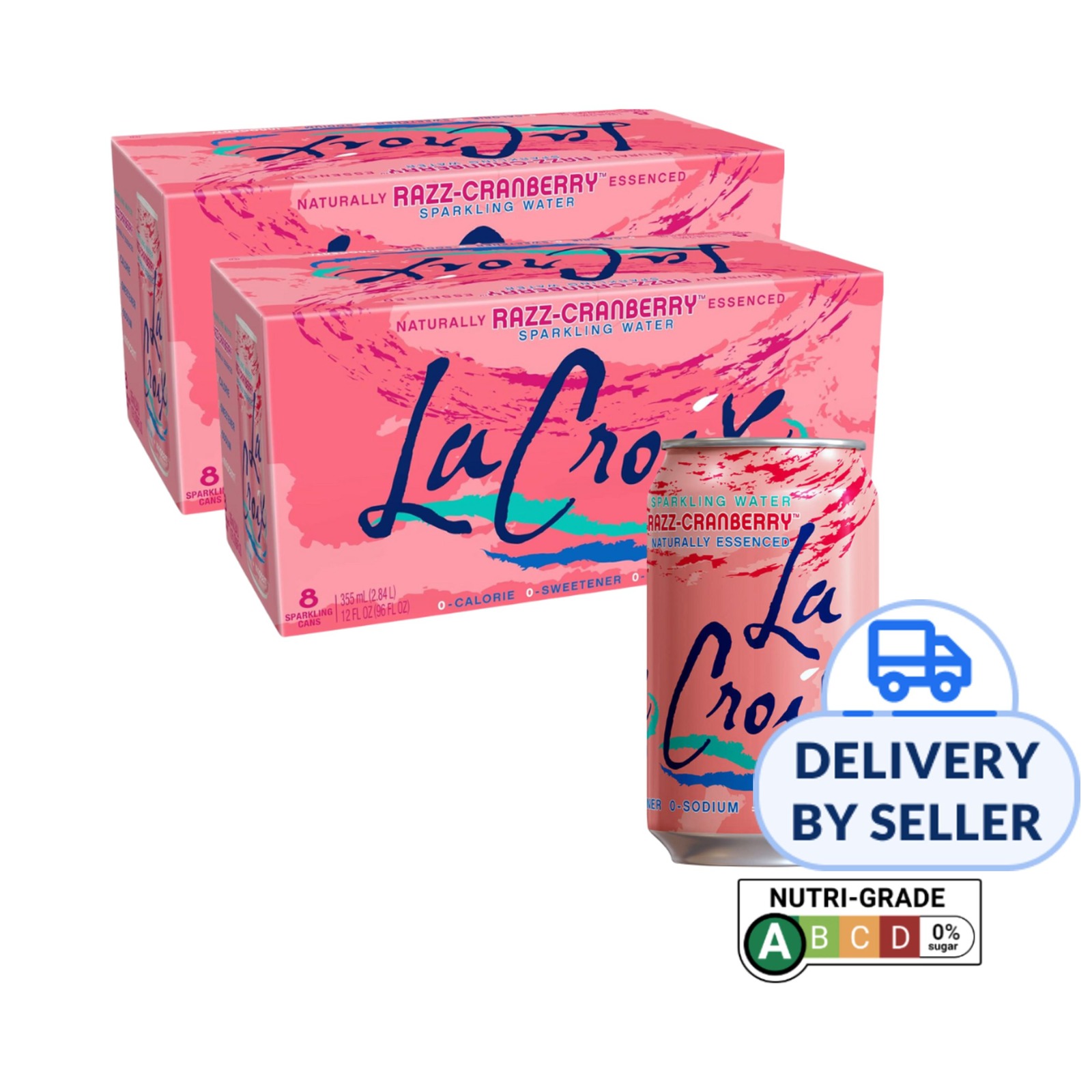 LaCroix Naturally Essenced Sparkling Water - Razz-Cranberry