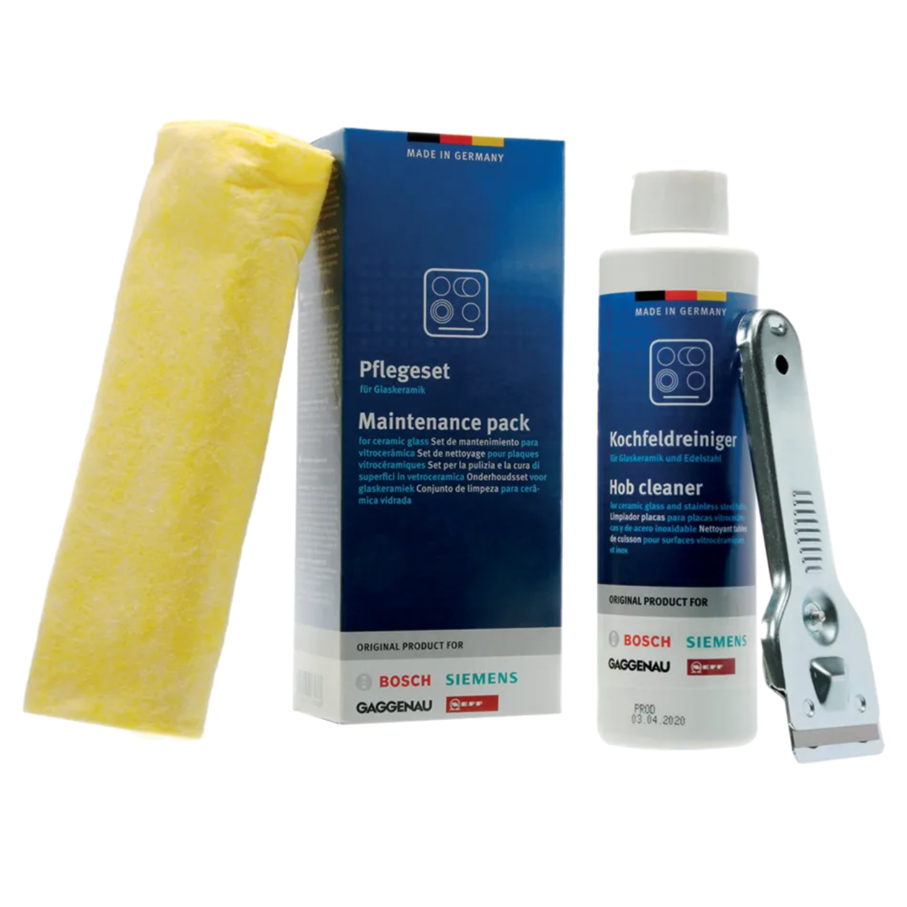 Maintenance Pack for Ceramic Glass and Induction Hobs