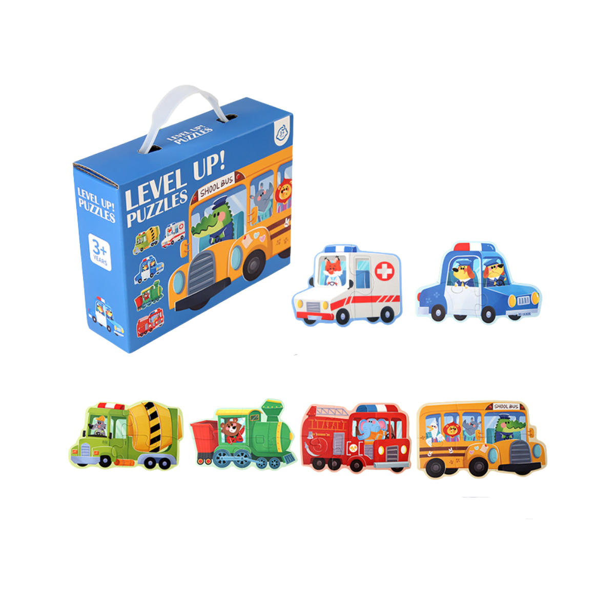 Puzzle Set for Kids - Transportation