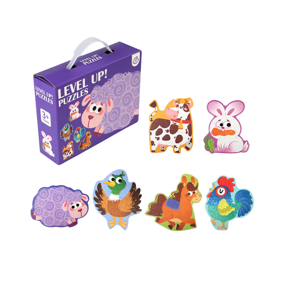 Puzzle Set for Kids - Farm Animals