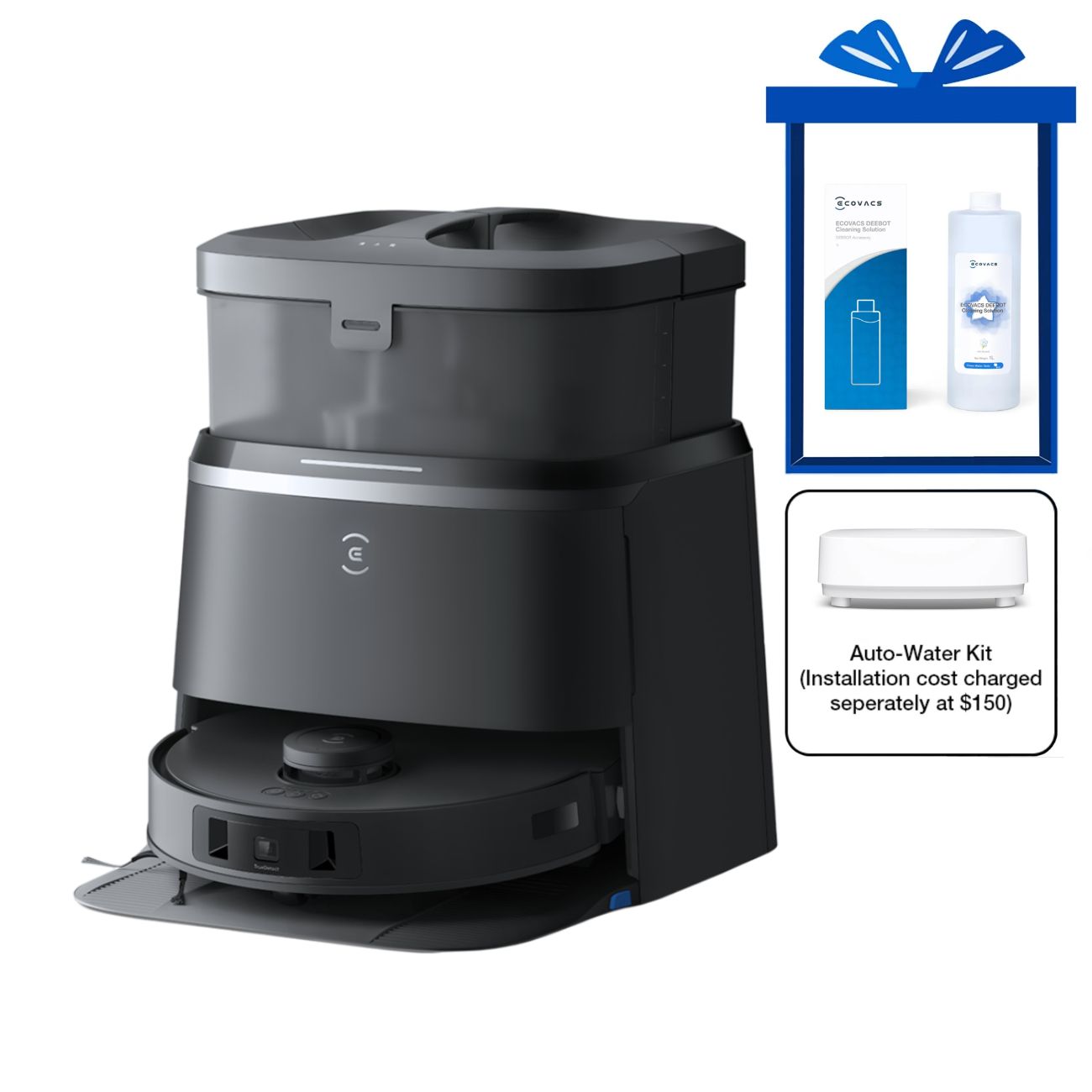 Ecovacs Deebot T30 Pro Omni Vacuum Cleaner - Black | NTUC FairPrice