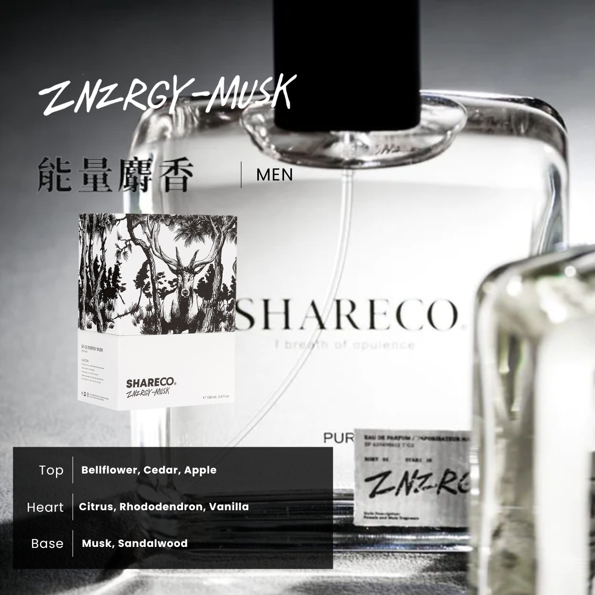 Shareco EDP Perfume - Znzrgy-Musk | NTUC FairPrice