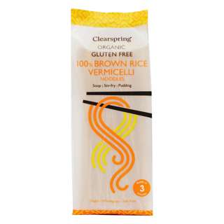 Clearspring Organic Gluten Free 100% Brown Rice Vermicelli