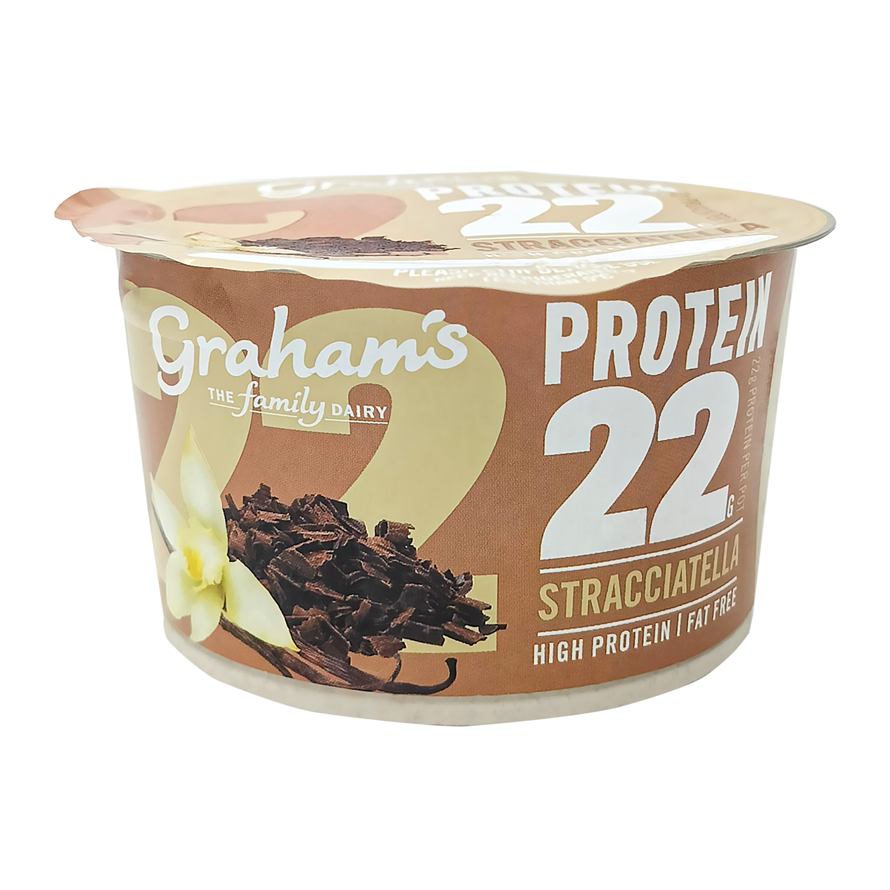 Grahams Family Dairy High Protein 22 Stracciatella Yogurt NTUC FairPrice