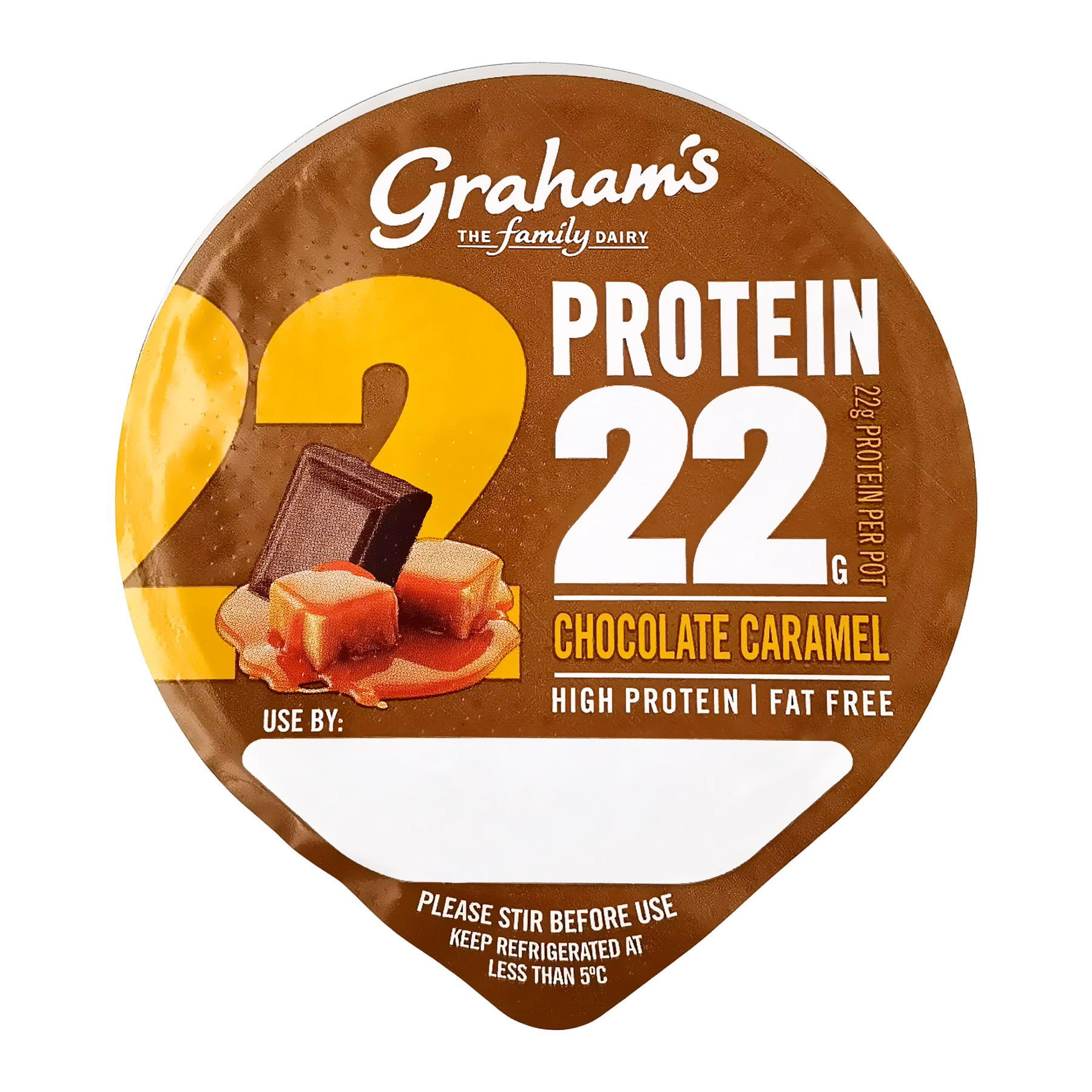 Grahams Family Dairy High Protein 22 Chocolate Caramel Yogurt NTUC