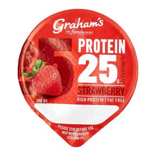 Grahams Family Dairy High Protein 25 Strawberry Yogurt