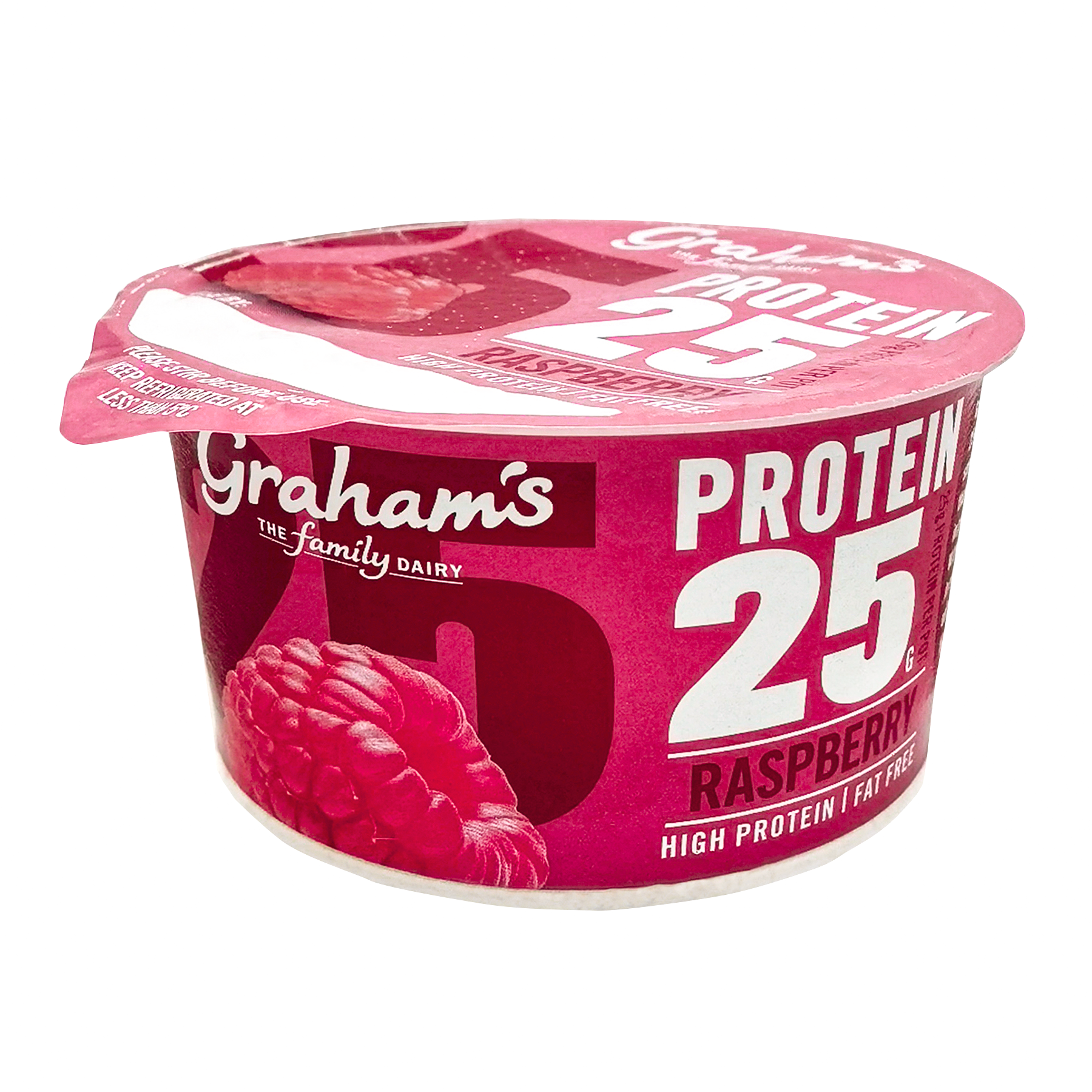 Grahams Family Dairy High Protein 25 Raspberry Yogurt NTUC FairPrice