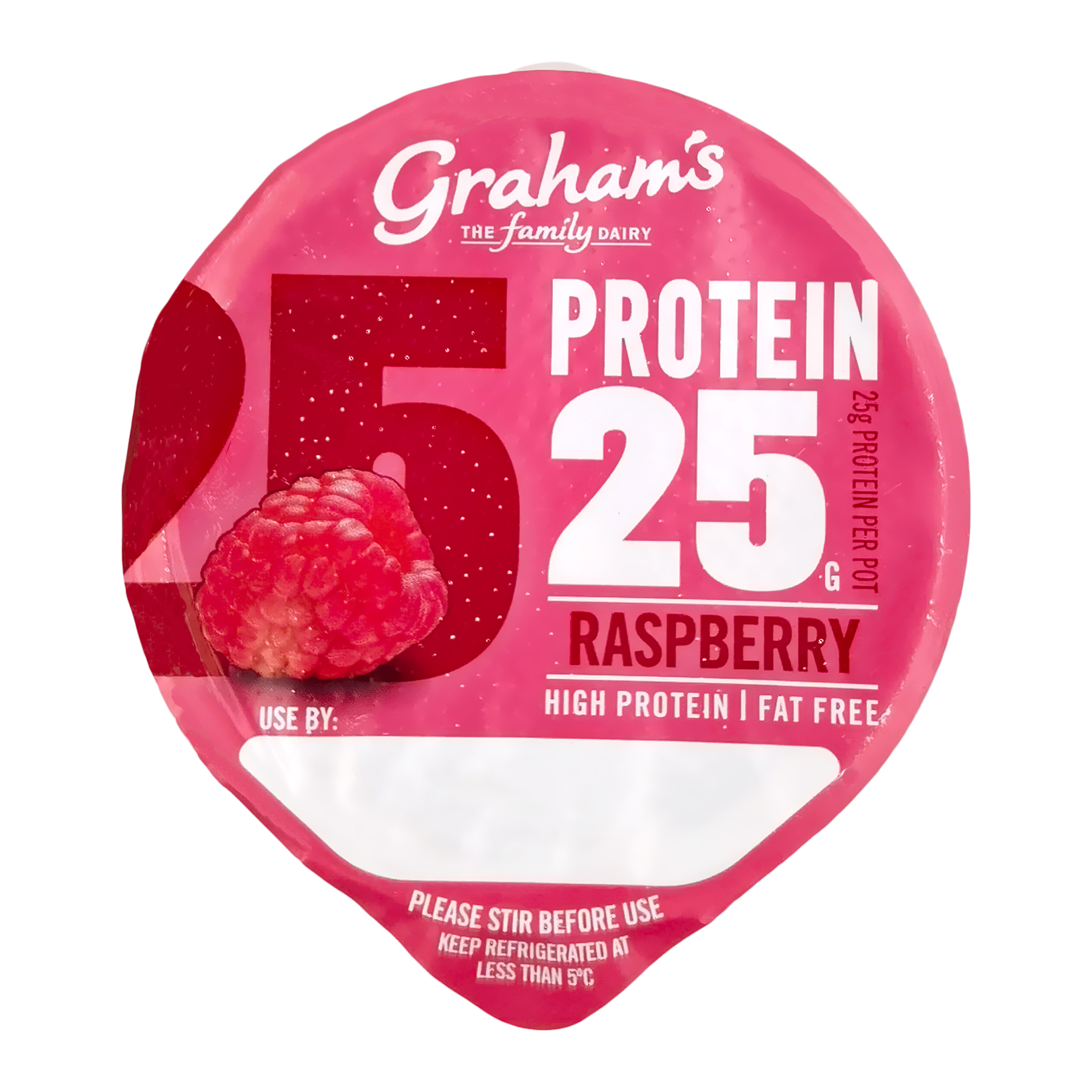 Grahams Family Dairy High Protein 25 Raspberry Yogurt NTUC FairPrice