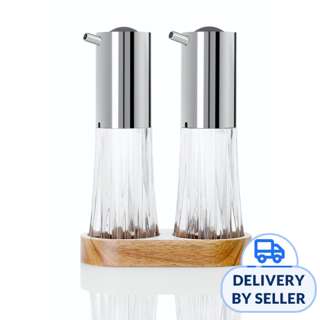 Ad Hoc Acrylic Oil and Vinegar Pourer With Stand Ad Hoc Acrylic Oil and Vinegar Pourer With Stand