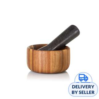 Ad Hoc Wooden Mortar And Granite Pestle Ad Hoc Wooden Mortar And Granite Pestle