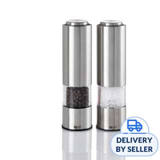 Ad Hoc Battery Operated Pepper And Salt Mill Set Ad Hoc Battery Operated Pepper And Salt Mill Set