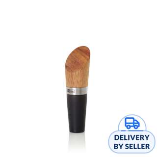 Ad Hoc Silicone Bottle Stopper With Wooden Handle Ad Hoc Silicone Bottle Stopper With Wooden Handle