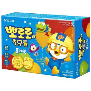 Korea's Binggrae Pororo Biscuit - Plain