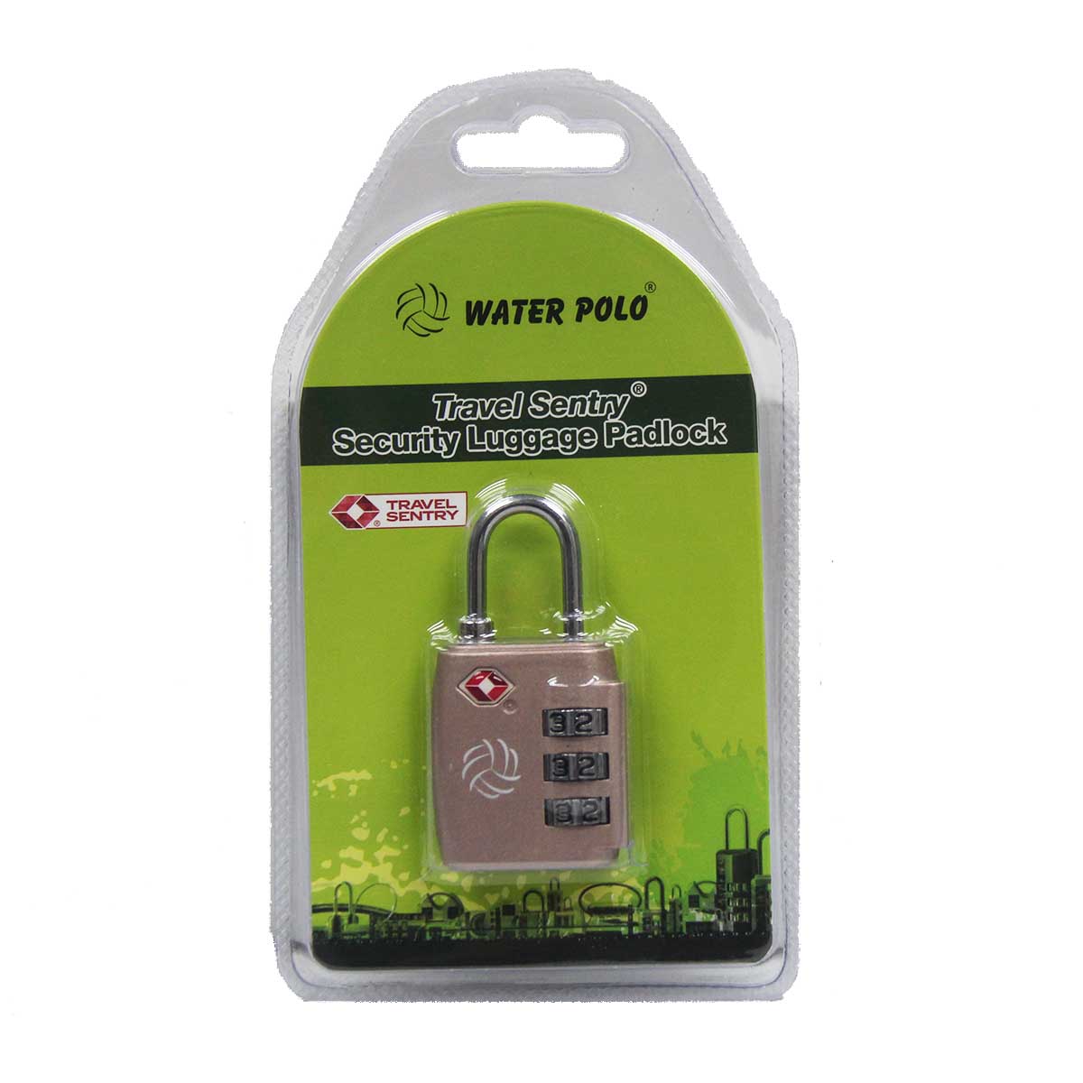 TSA Number Combination Lock Metal Padlock Rose Gold NTUC FairPrice