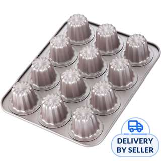 Chefmade Non-Stick 12 Cup Canele Mould Chefmade Non-Stick 12 Cup Canele Mould