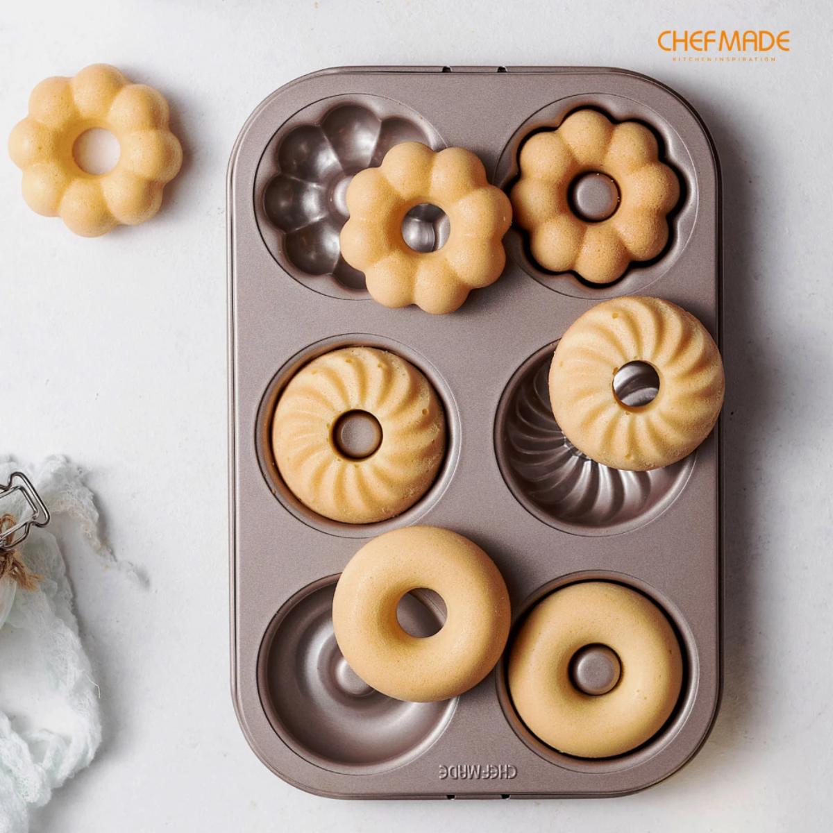 Chefmade Non-Stick Cup Heart Shape Donut Pan NTUC FairPrice