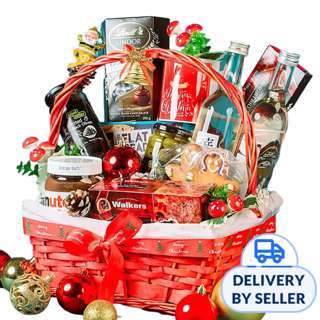 FNP X-Mas Wine N Delightful Treats Hamper