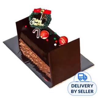 FNP Xmas Milky Raspberry Earl Grey Choc Cake