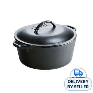 LODGE 5 Quart / 10 Inch Seasoned Cast Iron Dutch Oven LODGE 5 Quart / 10 Inch Seasoned Cast Iron Dutch Oven