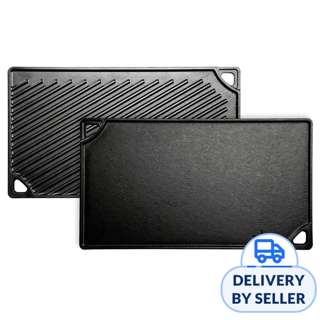 LODGE 16.75x9.5" Seasoned Cast Iron Reversible Grill/Griddle LODGE 16.75x9.5" Seasoned Cast Iron Reversible Grill/Griddle