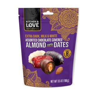 Chocolate Filled Almond Stuffed Dates - Assorted