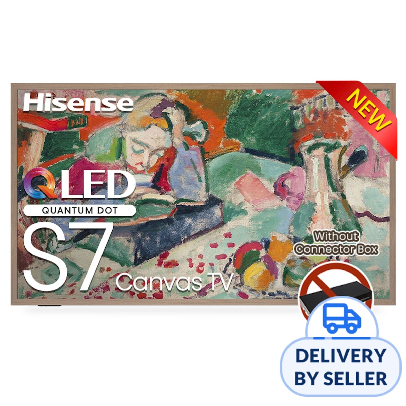 Hisense AllInOne QLED 4K Canvas TV 55 inch (S7N) NTUC FairPrice