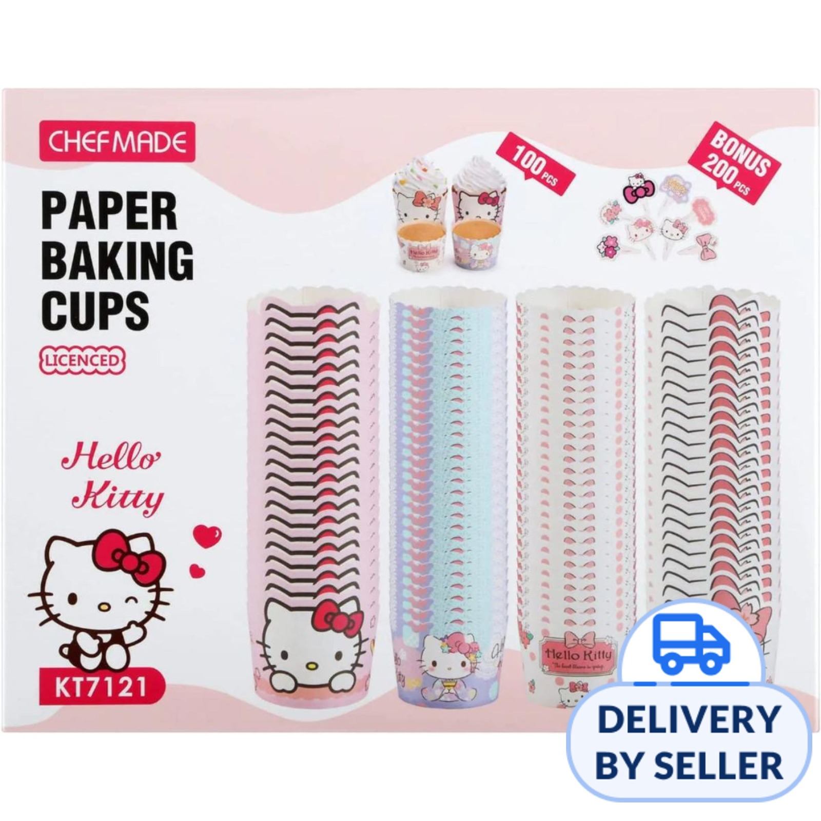 Chefmade Hello Kitty Paper Baking Cups Set | NTUC FairPrice