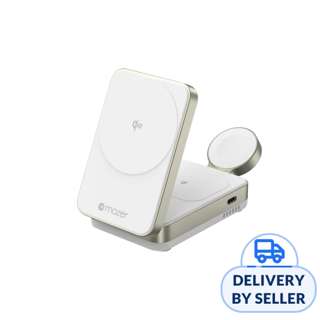 MagFold Trio Qi2 Certified 15W 3in1 Wireless Charger - White