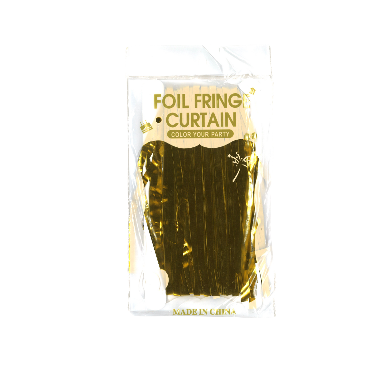 Foil Party Curtain - Gold