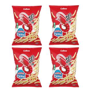 Calbee Non Fried Prawn Cracker - Original (Bundle of 4)